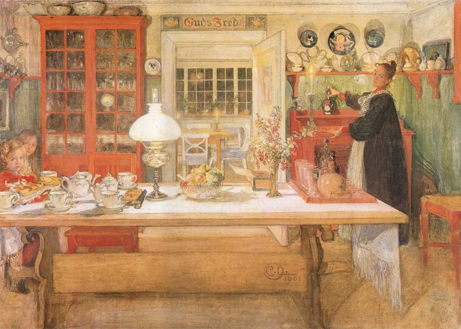 Carl Larsson Just a Sip